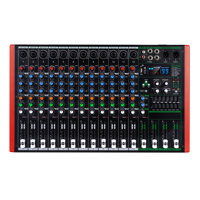 Console de mixage audio professionnelle 12 canaux, contrôleur DJ, console de mixage audio avec connexion USB/BT/MP3 pour système de sonorisation