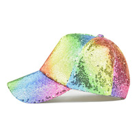 Sur mesure Lady Mama Bling Paillettes Cuir Strass Cristal Baseball Visage Casquette Chapeau Sans Logo