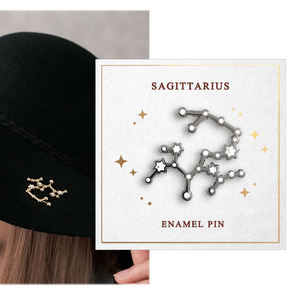 Üretici özel sevimli 12 takımyıldızı rozeti zodyak burç Leo Libra <span class=keywords><strong>Virgo</strong></span> sert mineli yaka rozeti - Product Image 3