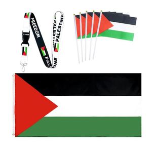 Manufacturer Promotional Bulk Printed Sublimation Logo Custom Palestine <b>Lanyard</b> With Set Item - Product Image 2