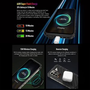 โทรศัพท์ผิวขรุขระรุ่น <span class=keywords><strong>Ulefone</strong></span> <span class=keywords><strong>Armor</strong></span> <span class=keywords><strong>18</strong></span> 5G,โทรศัพท์ทนทาน12GB + 256GB แอนดรอยด์12ขนาด6.58นิ้วใช้ได้ทั่วโลก - Product Image 6