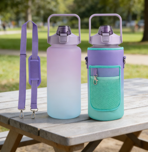 Botella de Agua de un Galón con Pajita y Marcador de Tiempo, Botella de Agua Deportiva de Gran Capacidad, Libre de BPA - Product Image 4