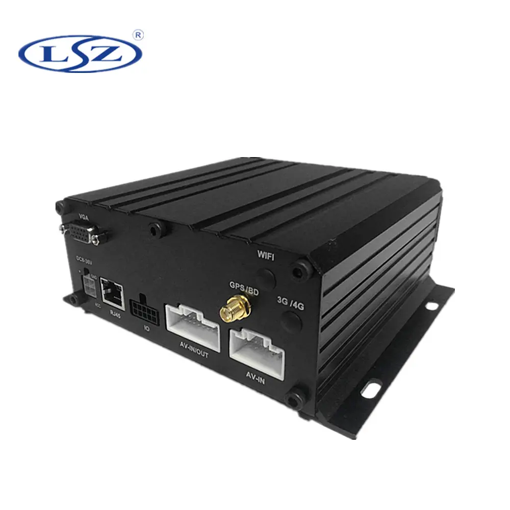 LSZ H.264 6 Channels AHD 1080P Mobile DVR with GPS and RJ45 Network Port for Trailer Car Train Vehicle Truck Van Taxi School Bus