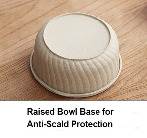 Boîte à lunch bento en <span class=keywords><strong>plastique</strong></span> écologique sans BPA, petite, en paille de blé, avec logo personnalisé, lavable au lave-vaisselle, pour l'école et les adultes - Product Image 4