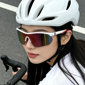 Gafas de Montañismo para Mujer, Lentes Polarizadas UV400 de PC, Marco Negro, Gafas de Protección Solar para Ciclismo y Esquí al Aire Libre - Product Image 5