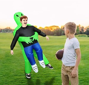 <span class=keywords><strong>Disfraz</strong></span> Inflable de Fantasma Verde para Halloween, <span class=keywords><strong>Disfraz</strong></span> de Mascota de <span class=keywords><strong>Alien</strong></span>ígena, Conjuntos Adecuados para Niños - Product Image 3