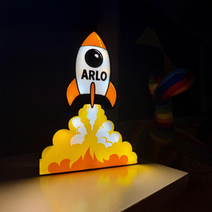 맞춤형 이름 조명 박스 (베이비 샤워 선물용, 맞춤 텍스트 및 에너지 절약형 LED 포함) - Product Image 5