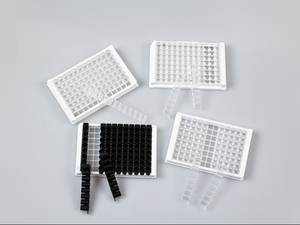 Cotaus Cadre noir en plastique jetable Plaque <span class=keywords><strong>Elisa</strong></span> 96 puits stérile à liaison élevée pour laboratoire pcr - Product Image 5