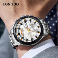 LONGBO 83922 Nieuwe Herenhorloges, Lichtgevende Horloge, Hoge Kwaliteit Waterdicht, Fabrieksgroothandel Herenhorloges