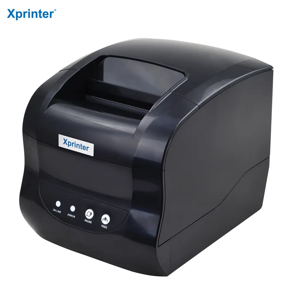 Xprinter XP-365B Usb + Seriële + Lan Aangepaste Thermische Label Printer Met 127 Mm/s Hoge Snelheid Afdrukken Voor Express Barcode Printer