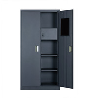 Bon marché Placards en acier à 2 portes pour vêtements armoire casier chambre armoire