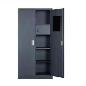 Armadi d'acciaio dell'abbigliamento di prezzi economici 2 porte per l'armadio della camera da letto dell'armadietto dei vestiti - Product Image 3