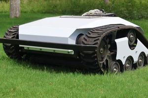 Robot Rasaerba Cingolato Industriale <span class=keywords><strong>Elettrico</strong></span> Telecomandato da 550mm per Giardino, Economico, in Vendita - Product Image 6