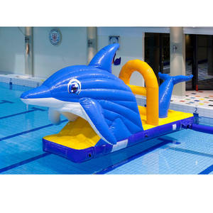 <span class=keywords><strong>Toboggan</strong></span> gonflable pour <span class=keywords><strong>piscine</strong></span> <span class=keywords><strong>avec</strong></span> motif de poissons marins tropicaux, système d'aventure aquatique gonflable pour centre de natation, attraction de <span class=keywords><strong>piscine</strong></span> - Product Image 1