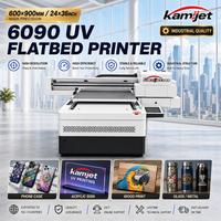 Printer UV Flatbed 6090 Langsung dari Pabrik dengan Head XP600/I1600/I3200, Printer Inkjet Baru untuk Bisnis, Cocok untuk Casing Ponsel, Logam, Kayu, Kaca, PVC