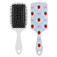 Mode Cartoon Geprint Fruit F6 Luchtkussenkam Schattig Ontwerp Meisjes Hoofdmassage Haarstyling Tool