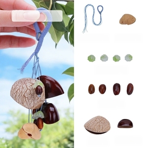 Wholesale Handmade Natural Fruit Shell <b>Wind</b> <b>Chime</b> Keychain Pendant For Bohemian Car Hanging Ornament - Product Image 3