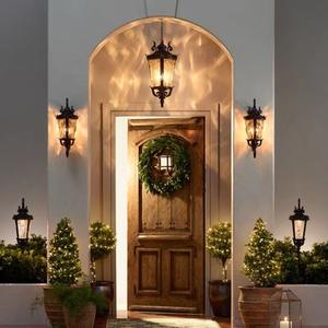 European Retro Garden Courtyard Straight Pole Aluminum Pedestrian Area Electric IP65 AC LED Landscape Lighting <b>Light</b> Sensor - Product Image 6