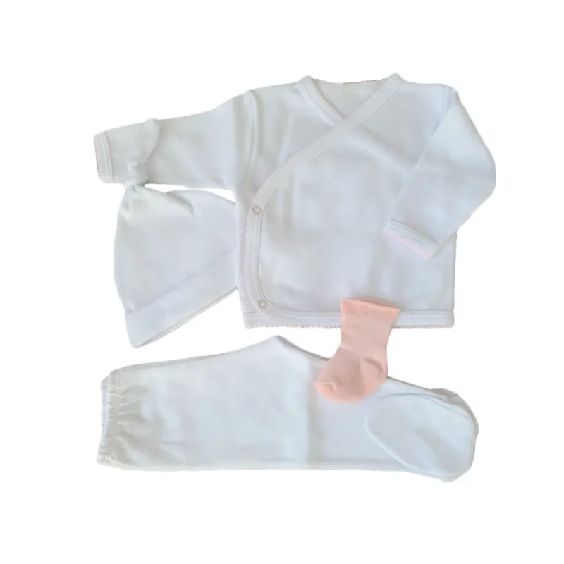 3 ชิ้นทารกแรกเกิด Essentials เด็กทารกแสนสบาย Layette ชุดของขวัญ 0-3 เดือน Unisex เสื้อผ้าแบรนด์น่ารักเด็กทารกเสื้อผ้าชุดของขวัญ