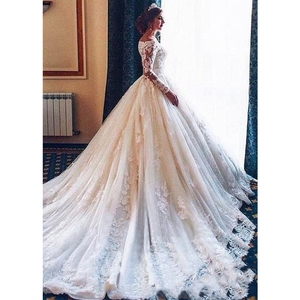 <span class=keywords><strong>Robe</strong></span> De mariée en dentelle à manches longues sur mesure, De style Vintage, tenue De mariage - Product Image 1