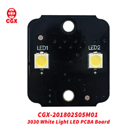 Carte LED à lumière blanche 3030, assemblage de diodes SMD LED PCBA, courant DC 3.3V 300mA, indicateur d'éclairage pour contrôle d'accès, petit appareil