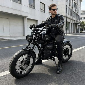 Motocicleta Eléctrica de 3000W con Llantas Anchas de Alta Velocidad, Motor sin Escobillas, Doble Suspensión, Frenos de Disco Hidráulicos, Cuadro de Aluminio, ¡Gran Oferta! - Product Image 1
