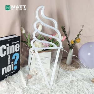Luz led de neón para helados, señal de negocios para tienda, ventana, decoración, envío directo, fábrica mate - Product Image 5