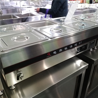 Table chauffante électrique pour restaurant NTC-6T Bain Marie