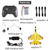 Avion de chasse RC AiJH EPP Su 27, modèle d'avion à voilure fixe, planeur RC, avion RC en mousse anti-chute et incassable