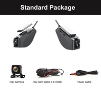 Caméra DVR de voiture WiFi 4G K19 Double objectif Full HD 1080P Écran 2,0 pouces Suivi GPS Dashcam avec caméra de recul Enregistreur vidéo Dashcam