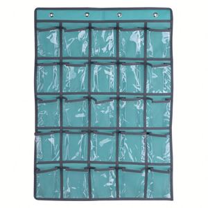 20 Pockets Clear Over <span class=keywords><strong>The</strong></span> Door Hanging Space Saver Shoe Organizer Storage - Product Image 1