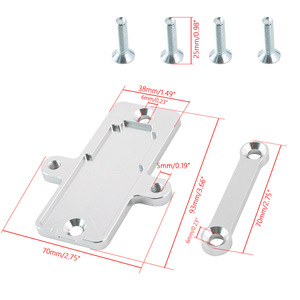 Universal Fuel Sensor Adapter <b>Bracket</b> Aluminum Alloy <b>Silver</b> Retrofit Upgrade Parts - Product Image 5