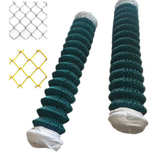 聚氯乙烯涂层农场镀锌6英尺旋风金刚石丝网链节围栏价格 - Product Image 1