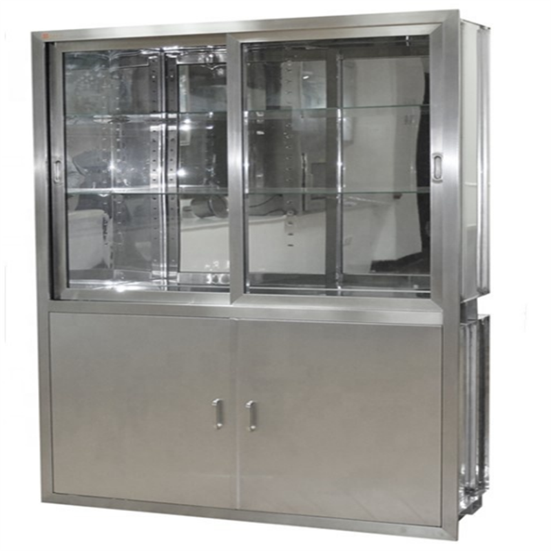 Polished Stainless Steel Medical Cabinet Operating Room Cabinets Galvanized Steel 1.0mm