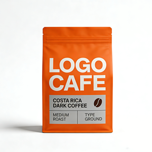Bolsa con Cierre Hermético Resistente a Impactos para Café y Alimentos para Mascotas, Café Oscuro <span class=keywords><strong>de</strong></span> <span class=keywords><strong>Costa</strong></span> <span class=keywords><strong>Rica</strong></span>, Bolsa Vertical <span class=keywords><strong>de</strong></span> Grado Alimenticio Totalmente Personalizable - Product Image 2