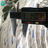 Corde en polypropylène flexible résistante aux UV, 20 mm, 3 brins, corde marine, cordon en plastique dur, corde d'emballage agricole, corde d'emballage logistique