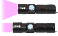 Lampu UV IPX5 tahan air untuk anjing, lampu UV 395nm led portabel 400nm Mini detektor untuk noda Urine hewan peliharaan