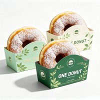 Boîte à donuts résistante à l'humidité et au froid, personnalisable, impression sur mesure, achat en gros pour boulangeries réfrigérées, supermarchés et fournisseurs alimentaires