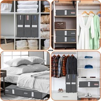 Organisateurs de draps de literie Offre Spéciale bacs organisateurs de draps de lit pliables conteneurs boîtes à fermeture éclair pliables pour ensemble de housse de couette