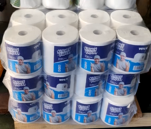 2-प्लाई अवशोषक कुंवारी लकड़ी लुगदी रसोई कागज तौलिया रोल नरम और सस्ते पानी का तेल रसोई सफाई तौलिया - Product Image 2