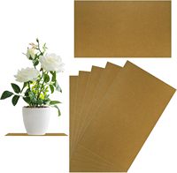 Lot de 6 sous-verres en feutre pour plantes, 13 pouces, réversibles, en feutre et liège, pour plantes d'intérieur et d'extérieur