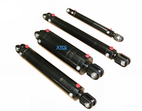 Silinder Hidrolik 3.5" Bore XTCG Berlapis Krom Keras Berbagai Ukuran Langkah Harga Terjangkau Silinder Hidrolik Mini Untuk Truk Dump Ganda