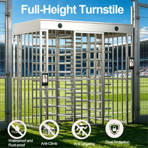 Tourniquet de contrôle d'accès de stade à <span class=keywords><strong>hauteur</strong></span> complète avec mécanisme de contrôle de flux de personnel à haute protection CE et RFID - Product Image 1