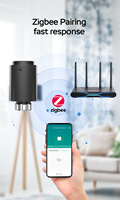Termostat TRV Nirkabel Zigbee WiFi TYSH untuk Katup Radiator PC, Pengontrol Suhu Pemanas Lantai, Aplikasi Tuya, Remote untuk Rumah dan Hotel