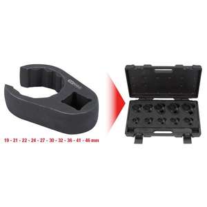 KS TOOLS-Jeu de clés à pied 913.1300 Crows, 19-46mm (10 pcs) -DOUILLES ET ACCESSOIRES IMPACT EAN 4042146400661 - Product Image 2