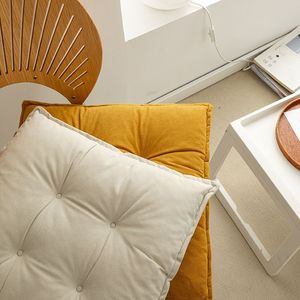 Japanese-style Seat Cushion High-Resilience <b>Padded</b> Cushion Soft Thick Square American-Style Mat Cushion - Product Image 4