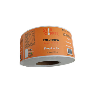 Etiquetas para bebidas y alimentos, botella de vinilo, pegatina para café y alimentos, etiquetas para paquetes de papel térmico biodegradables impermeables - Product Image 4