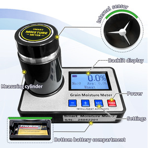 Detector de Humedad para Granos de Trigo y Maíz 8-30%, Medidor de Granos de Café GM006, Cacao 0.5% Alto - Product Image 2