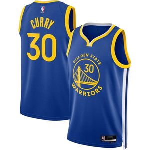 Golden State Warriors Curry 30 Blue Icon Edition Camiseta de baloncesto juvenil con cuello en V que absorbe la humedad - Product Image 1