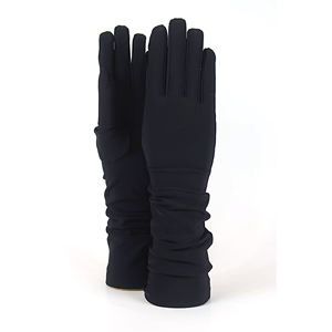 Guantes largos para mujer hechos en Italia, guantes de moda, guantes de tela, material elástico. Para uso diario. - Product Image 1